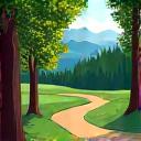 Scenic hiking trail with lush green trees, representing outdoor activities in Portland.