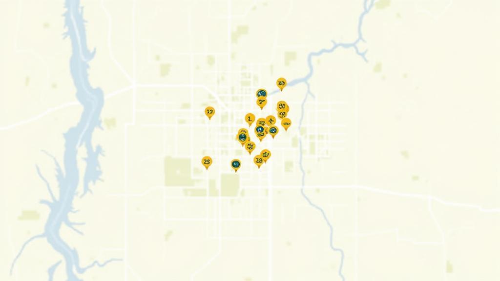 Map of Portland highlighting local farmers markets, organic grocers, and healthy restaurants integrated with Prime Wellness